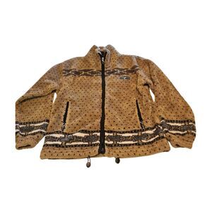 Onda Gaucha MENS VINTAGE FLEECE JACKET (XS) FULL ZIP Western Wear ARGENTINA Made